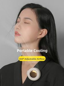JIDONG | Portable Clip-On USB Rechargeable Bladeless Fan
