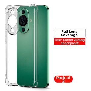 HANXIAOSHE | Drop Resistant Silicone Airbag Case For Huawei Nova 11 Transparent Full Coverage