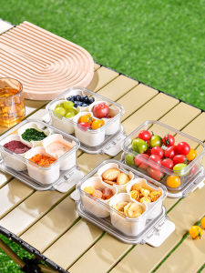 Mini 4-Section Food-Grade Childrens Lunch Box Portable Sealed