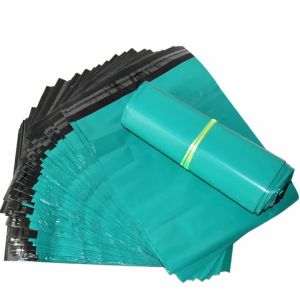 100 Chiếc Túi Nhựa Xanh Chuyển Phát Nhanh Bao Bì Dày Chống Thấm Nước Gửi Thư Phong Bì Túi Tự Dán Kín Cho Quần Áo