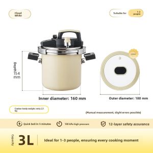 KIMS COOK | Mini Gas Pressure Cooker For One Person Home Use