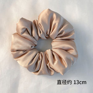 Silk Satin Hair Ties Pillow Sleep Bun Elastic Bands Large Size Filled Hair Bands Korean Style Fashion Accessories