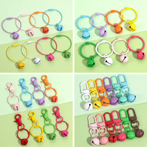 Spring Ring Hook Bell Keychain Yarn Toy Key Accessory DIY Jewelry Parts Steel Wire Door Clip Fashionable Bag Accessories