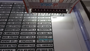 Bordir Custom Nama Dada Name Tag Badge Papan Nama Bordir Komputer Grosir