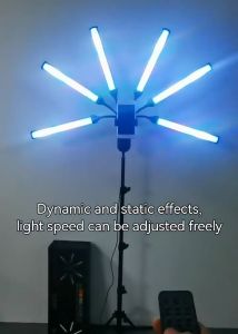 RGB-S6 RGB Portable Rotating Ring Light Studio With Tripod Stand Video Led Ring Light