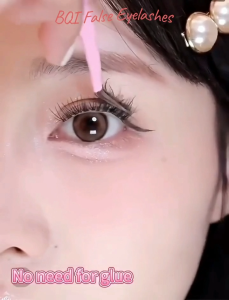 BQI NEW 100-120 Cluster False Eyelashes With Glue Self-Adhesive New Upgraded Softer Lashes Glue-Free 10-12mm C Curl Best Seller Lashes Reusable Eyelash Extension Tweezer Self-Adhesive Strip BQI SB