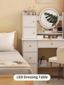 HOMEE Dressing Table Vanity Table Wooden Dressing Table Bedroom Dressing Table Vanity Table With Drawer