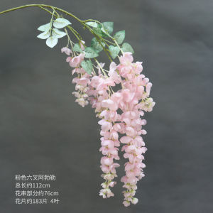 Wedding Ceiling Decoration Artificial Abler Flower Hanging Vine Shaped Material for Wedding Celebration Photography Props