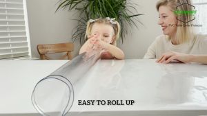 Thickened 1mm / 2mm Round transparent pvc table cloth Waterproof anti-scald soft glass table cover plastic 0 Formaldehyde Picnic Mat  Anti-Oil