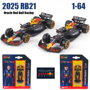 Bburago 1:64 Red Bull Racing F1 2025 RB21 #1 Verstappen #22 Yuki Tsunoda car model series childrens Christmas boy gift toys