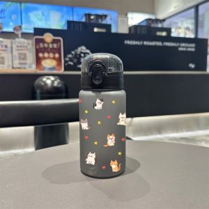 3D Full-Print Cute Cartoon Cat & Dog 550ML Water Bottles- Fade-Resistant Bright Color Leakproof PVC-Free Durable & Portable