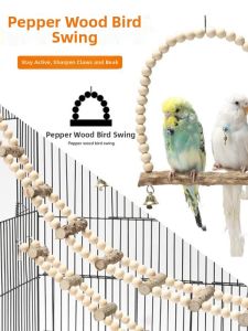 Natural Pepper Wood Parrot Climbing Toy Ladder