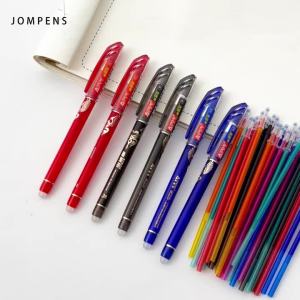 MROOFUL | Creative Erasable Gel Pens Set Black/Blue/Red Washable Handle Magic Refills Rod for Office School Writing Stationery Supplies