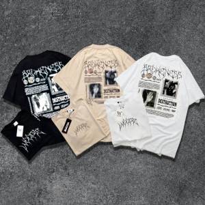 Kaos Distro Cowok Keren Motif Streetwear | T-shirt Pria Oversize | Baju Pria Dewasa Sablon