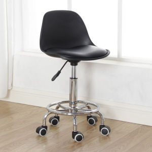 Ling Sense Bar Stool Home Use Rotatable Adjustable Back Beauty Nail Salon Chair Cashier Stool Lab Rolling Chair