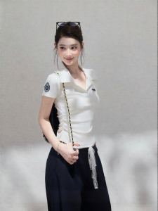 THROUS | Áo Thun Polo Cổ Bẻ Tay Ngắn Ôm Sát