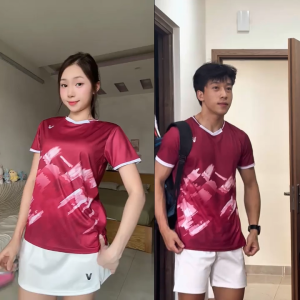Áo Cầu Lông Quần Cầu Lông Bộ Cầu Lông Nam Nữ Chuyên Nghiệp Vải Thoáng Khí A924 - V Badwear