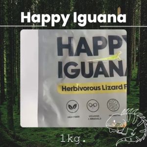 ใหม่ Happy Iguana อาหารอีกัวน่า กิ้งก่ากินพืช ถุง 1 กิโลกรัม