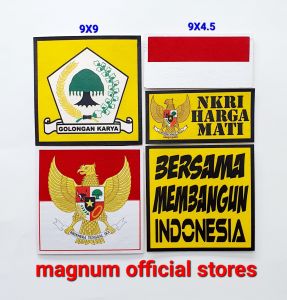 Kemeja Tactical Logo AMPG GOLKAR S - 5XL Bonus Free 3 Emblem Patch Prepet Perekat Velkro PDL Army