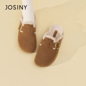 Josiny | Furry Platform Clogs