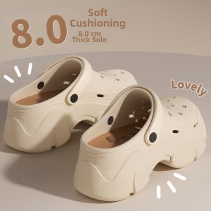 ECAC | Non-slip Anti-odor Height Increasing Comfortable Clog Sandals