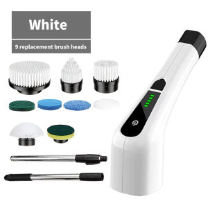 9 in 1 Multifunctional Handheld Electric Cleaning Brush With Telescopic Function Bathroom Floor And Kitchen Cleaning Tool
