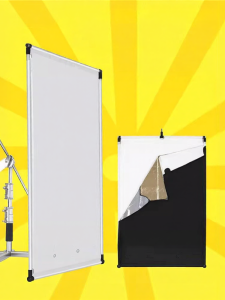 AMBITFUL | Large Black Photography Flag Frame Softbox Light Diffuser Magic Legs Reflector