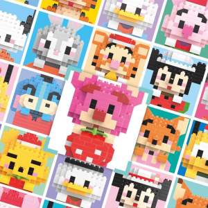 READY STOCK**DIY Mini Building Block Character Cartoon Toys微颗粒积木 摆件玩具礼物Cartoon Puzzle Blocks Toys Gift