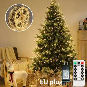 LED Firecracker String Lights EU DC Power Remote Control Halloween Garland Fairy Light for Wedding Party Christmas Decoration