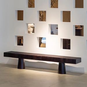 Solid Wood Bench Shoe Changing Stool For Home Living Room Bench Bedroom Bed End Stool Designer Retro Style Bench