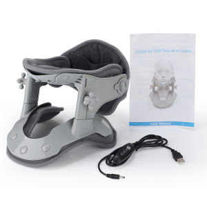 Hailicare | Neck Cervical Traction Device Inflatable Neck Support Brace Rechargeable with Warming Vibration Remote for Office Home Rest