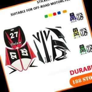 Beautiful Stickers with Multiple Color Options Suitable for Off-Road Motorcycle Stickers