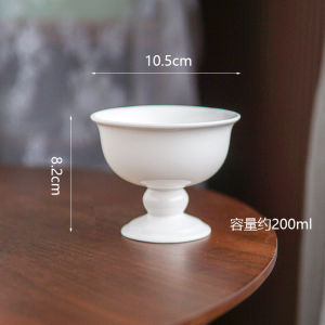 SJ Home French-Style Mid-Ancient Bone China Coffee Cup European-Style Goblet Ceramic Black Tea Cup Afternoon Tea Cup and Saucer Coffee Shop