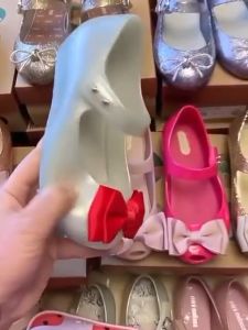 MINI MELISSA SEPATU JELLY ANAK WITH BOWTIE FASHION NON-SLIP O R I 1:1 ( SIZE 22/23 - 30 )