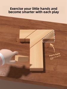 XIAOWANDOU | Intellectual Puzzle for Children 4-Piece Tangram