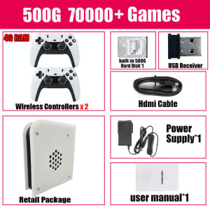 4G Ram Retro Game Console 500G/1T Rom M15 Batocera and Win11 I3-3110M 70000+Games For Wii PS2 PSP NGC N64 Play&Plug On TV