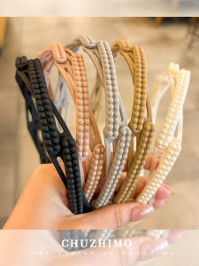 Portable Folding Hairband Womens Travel Outdoors Anti-Slip Toothed Hair Clip New 2025 Simple Design Face Washing Headband