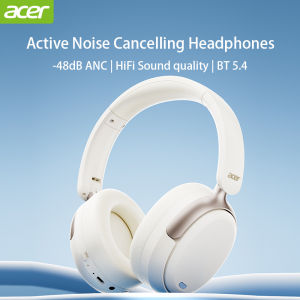 Acer | Acer OHR516 ANC Wireless Headphone 48dB Noise Canceling Hi-Res Spatial Audio Earphone with LDAC Bluetooth 5.4 Over Ear Headset