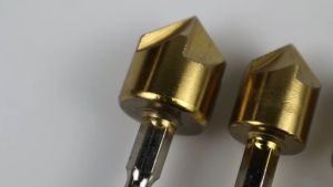 Mata Bor Drill Bit Countersink Lubang Sekrup Flute Chamfer Woodworking HSS Set 6-19mm 6 Pcs - Baja HSS, 6-19mm, Terdapat 6 Mata Bor (Paket)