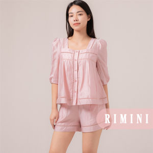 RIMINI - Setelan Bahan Katun Silk Halus Berlengan Celana Pinggang Karet Premium XS-XL - Nazel Set 591-591-1