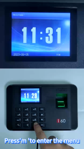 Dempseya Fingerprint Punch Card Machine / Fingerprint Time Attendance Machine /