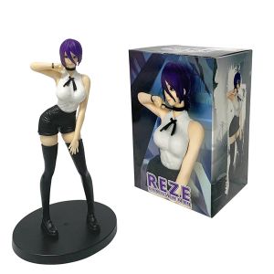 Bandai | 13cm/5.12in Chainsaw Man Anime Figure Reze Noodle Stopper Figure Demon Reze Action Figure PVC Adult Collection Model Doll Toys