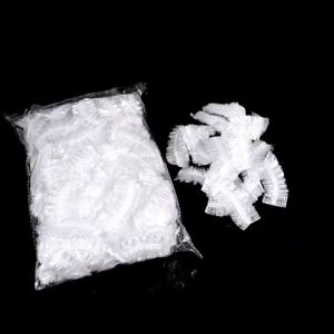 100pcs Waterproof Plastic Ear Cover Earmuffs Hair dye Perm color plastic Styling Ear Protector Caps 一次性耳套
