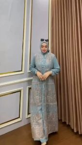 (COD) Renata Dress Matt Ceruty Mix Brukat Apk Payet Size XL Dress Kondangan Mewah Terbaru 2024 Murah