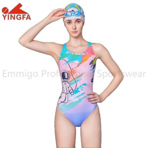 YINGFA Women Racing Swimsuit Professional Training Swimwear Quick-Drying Breathable One Piece Swimsuit For Competition