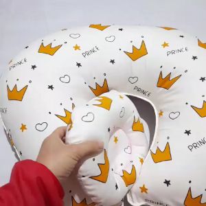 (Hàng cao cấp - tặng gối nhỏ) Gối chữ C gối cho bé bú cotton lụa thoáng mát êm ái