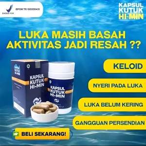 Kapsul KUTUK HI-MIN 60 Kapsul Original EKSTRAK IKAN GABUS Menyembuhkan Luka
