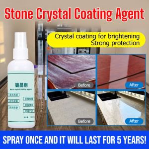 Stone Crystal Coating Agent Enhanced Brightening Crystallizer Waterproof Polish Scratch Repair Long-Lasting Gloss Protection 石材结晶剂