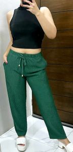 Baggy pants ootd with 2 size pockets freesize fits Small to XL crepe fabric