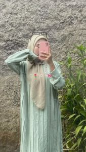 Atasan Tunik Cringkle Plisket Airflow